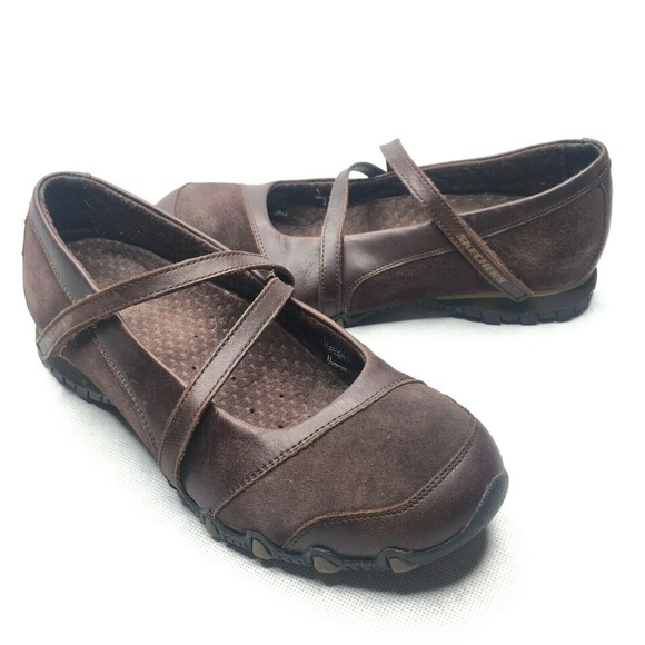 Skechers Leather Suede Criss Cross 